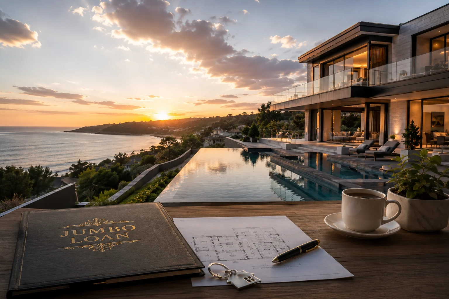 Jumbo loan financing for high-value home purchases